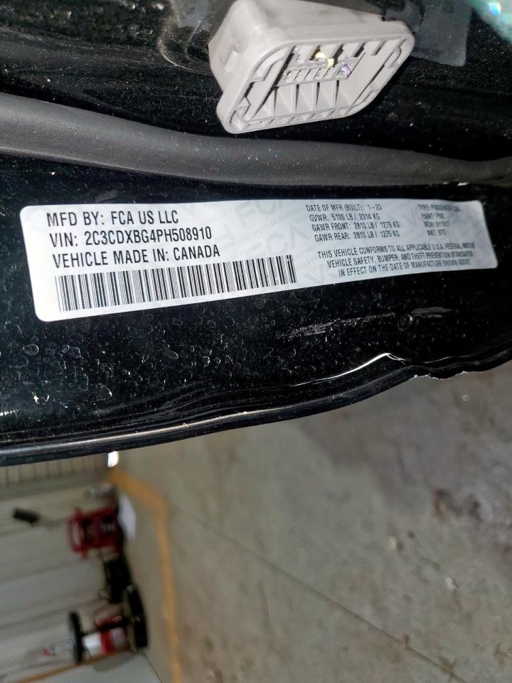 2023 Dodge Charger Sxt VIN: 2C3CDXBG4PH508910 Lot: 80407285