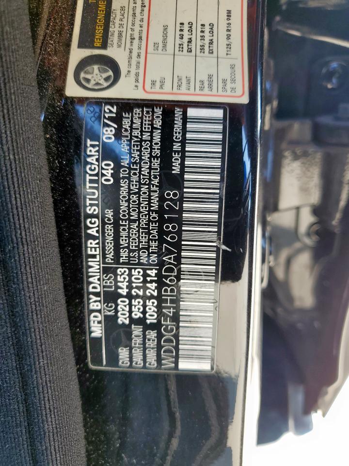 2013 Mercedes-Benz C 250 VIN: WDDGF4HB6DA768128 Lot: 71497595
