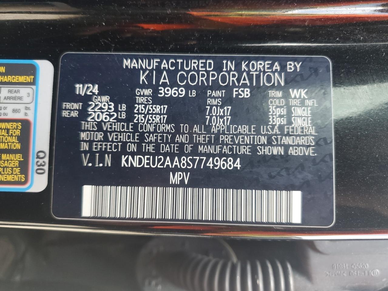 2025 Kia Seltos S VIN: KNDEU2AA8S7749684 Lot: 84058065