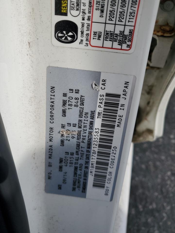 2015 Mazda 3 Sv VIN: JM1BM1T78F1235583 Lot: 84356545