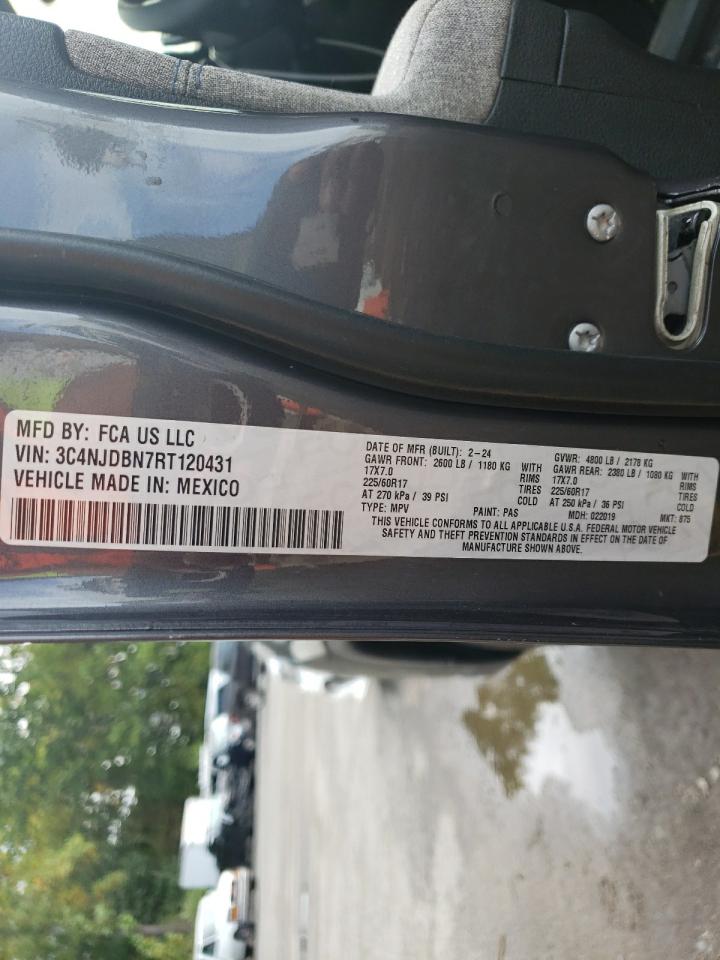 2024 Jeep Compass Latitude VIN: 3C4NJDBN7RT120431 Lot: 84239785