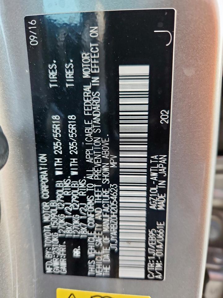 2017 Lexus Nx 200T Base VIN: JTJYARBZ0H2054623 Lot: 84453115