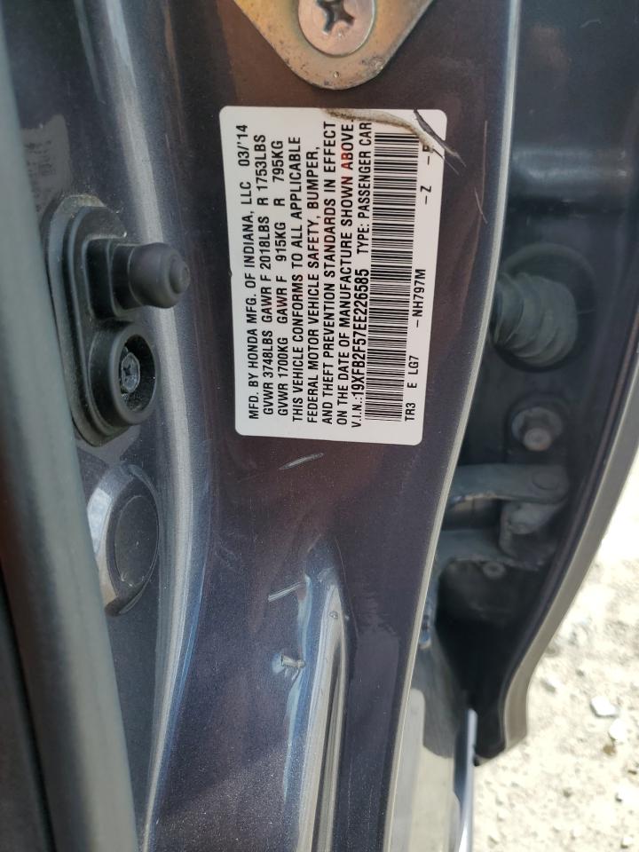 2014 Honda Civic Lx VIN: 19XFB2F57EE226585 Lot: 80197685