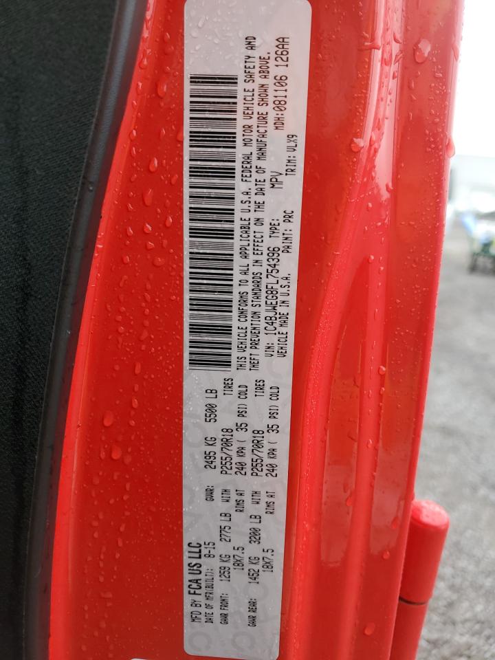 2015 Jeep Wrangler Unlimited Sahara VIN: 1C4BJWEG8FL754396 Lot: 71936165