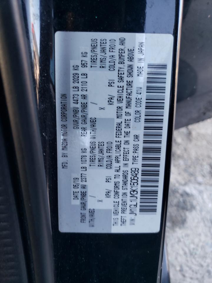 2019 Mazda 6 Sport VIN: JM1GL1UM3K1506489 Lot: 80399805