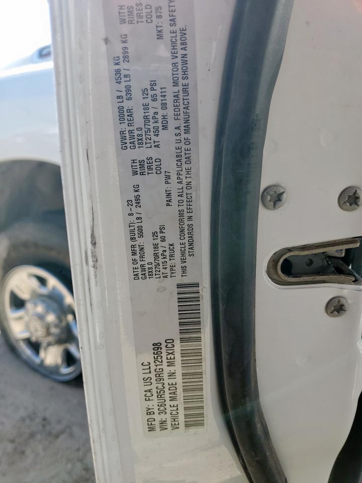 2024 Ram 2500 Tradesman VIN: 3C6UR5CJ9RG125698 Lot: 84814375