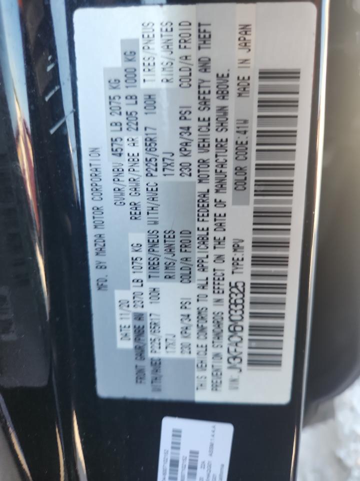 2021 Mazda Cx-5 Touring VIN: JM3KFACM6M0336325 Lot: 71085625
