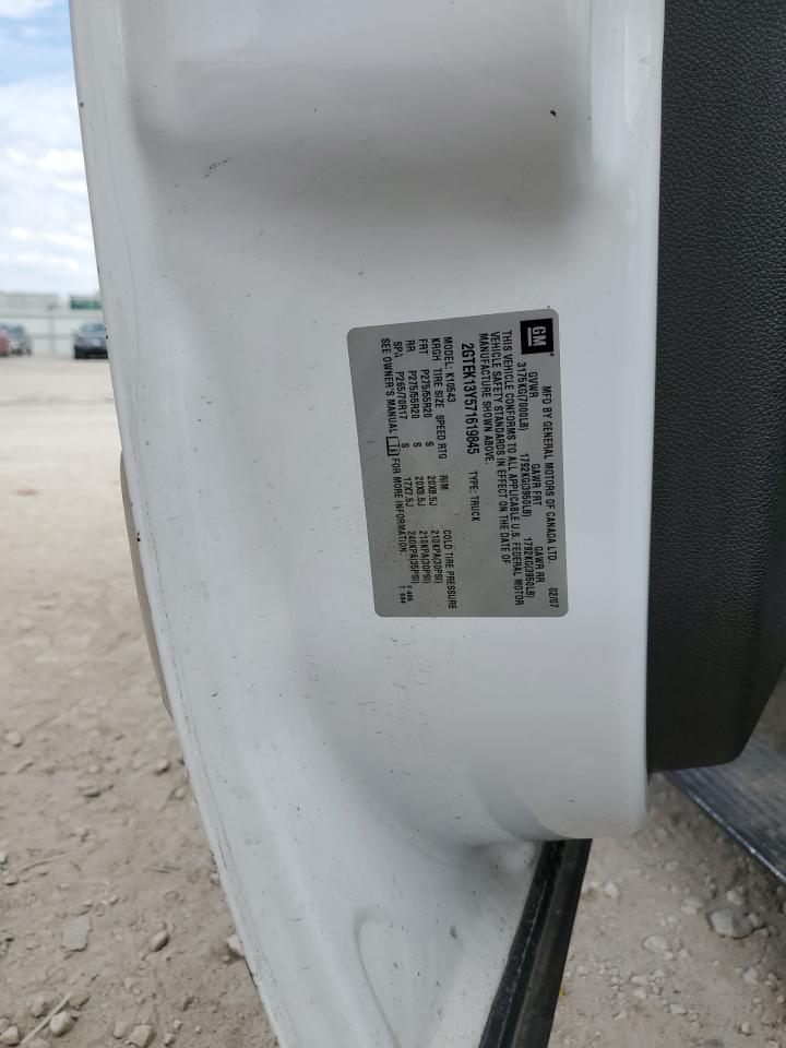 2007 GMC New Sierra K1500 VIN: 2GTEK13Y571619845 Lot: 81954875