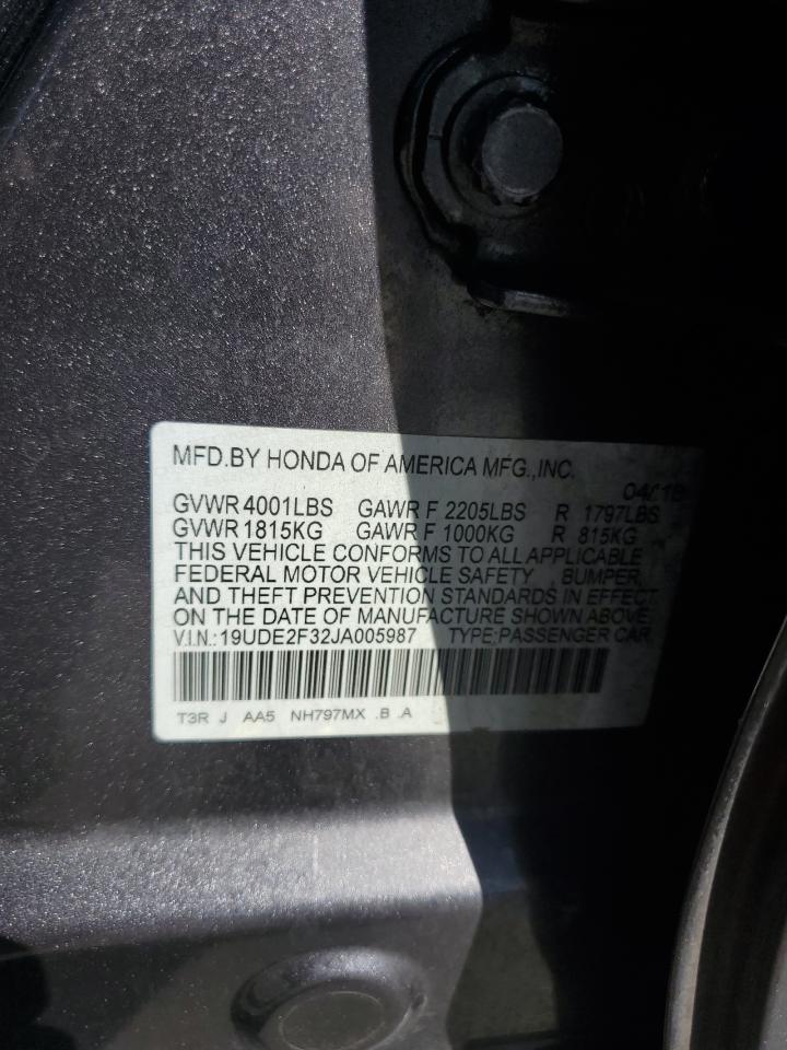 2018 Acura Ilx Base Watch Plus VIN: 19UDE2F32JA005987 Lot: 81728385