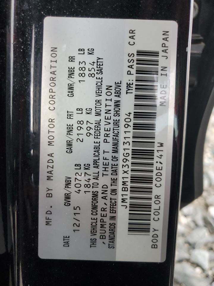 2016 Mazda 3 Grand Touring VIN: JM1BM1X39G1311904 Lot: 71514185