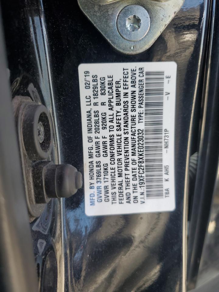 2019 Honda Civic Sport VIN: 19XFC2F8XKE023032 Lot: 81364675