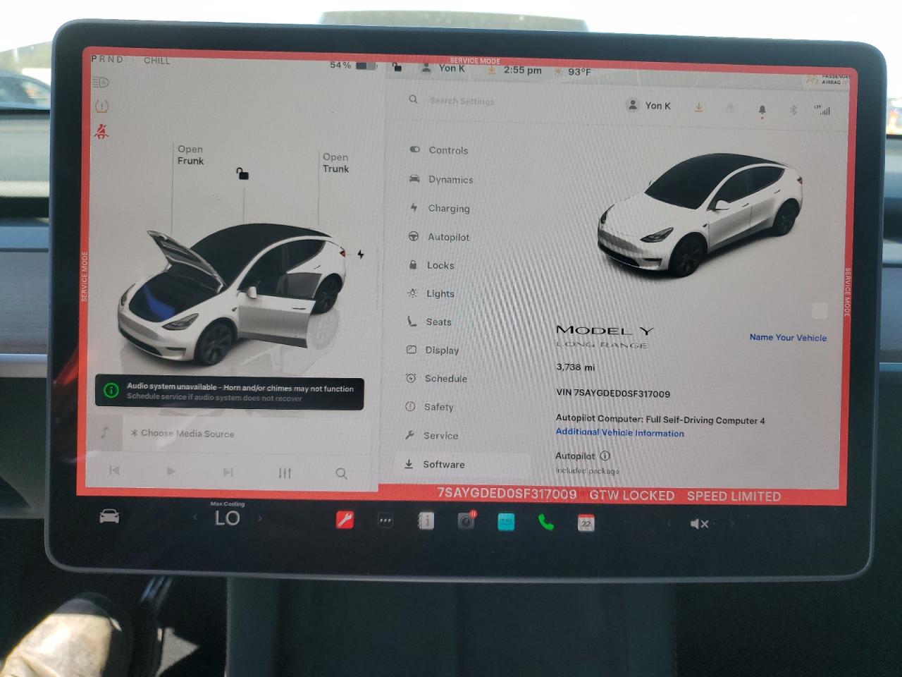 2025 Tesla Model Y VIN: 7SAYGDED0SF317009 Lot: 81334365