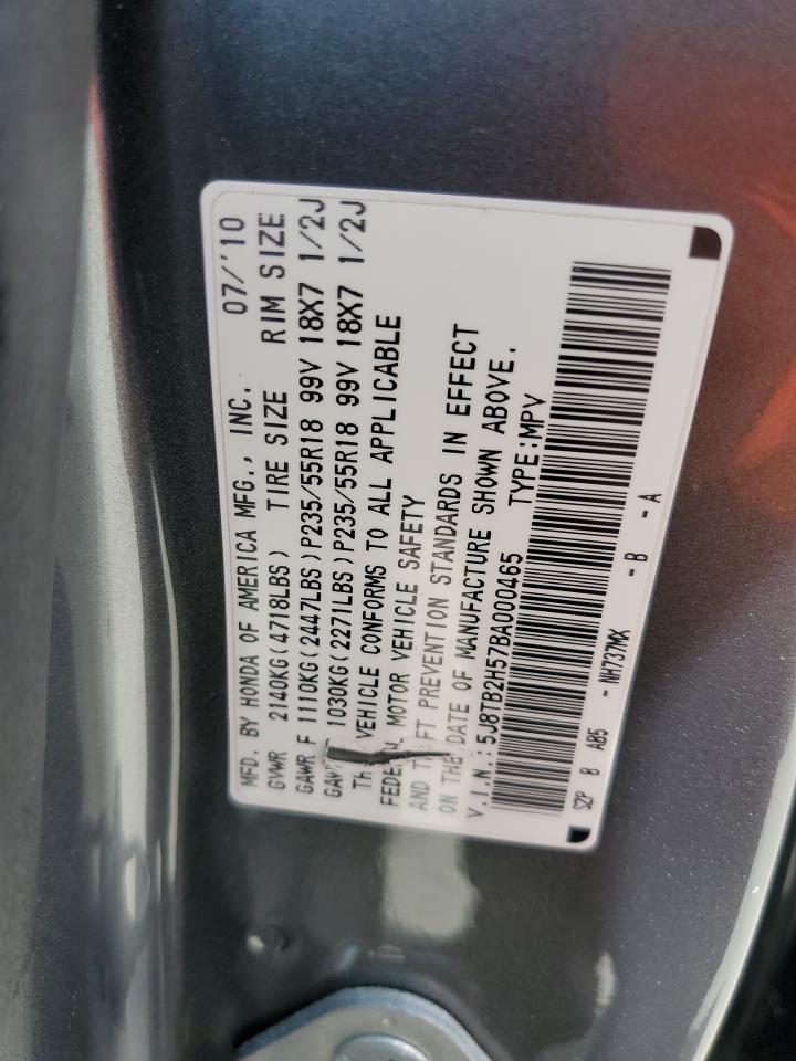 2011 Acura Rdx Technology VIN: 5J8TB2H57BA000465 Lot: 80188365