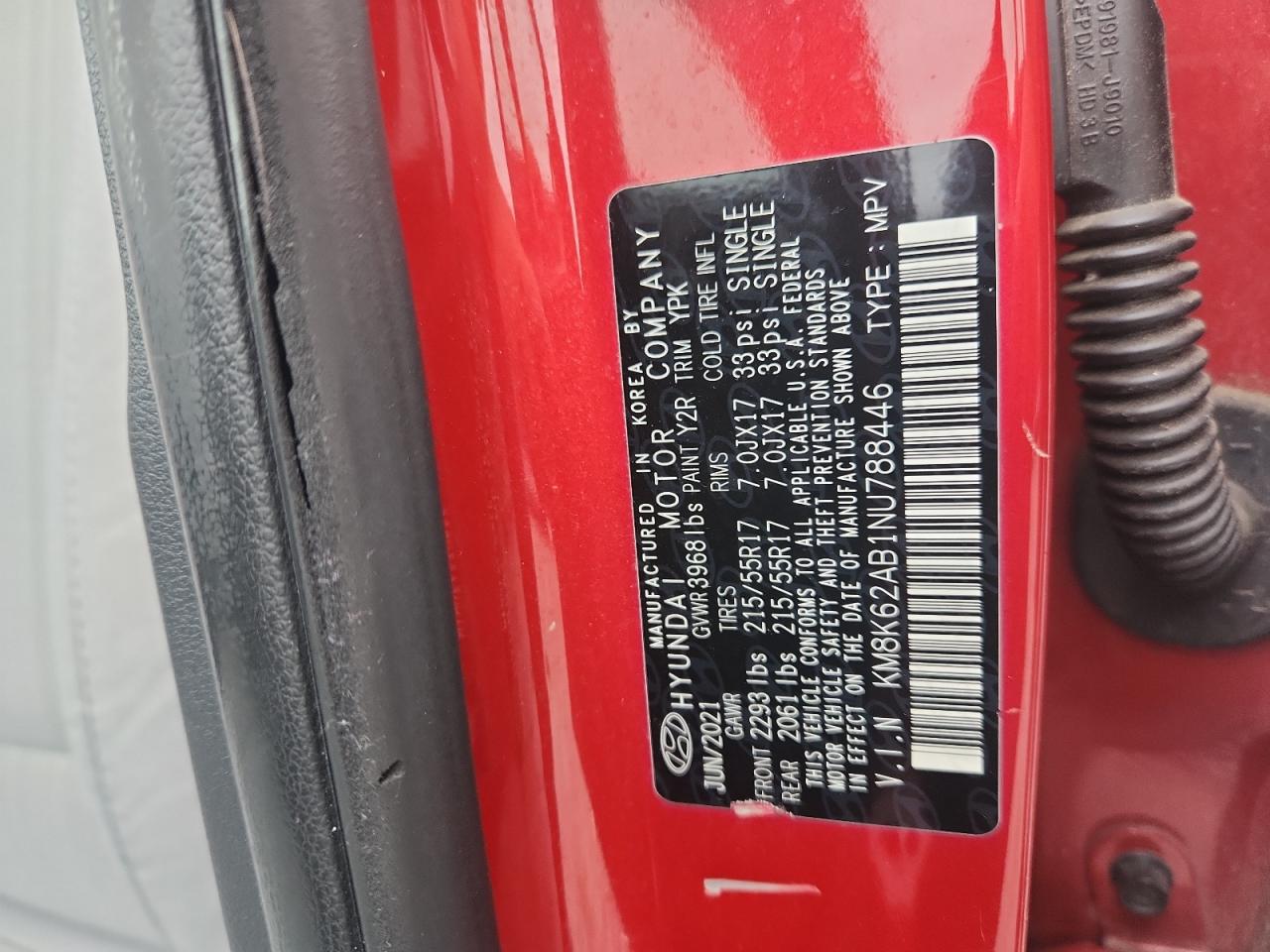 2022 Hyundai Kona Sel VIN: KM8K62AB1NU788446 Lot: 81774645