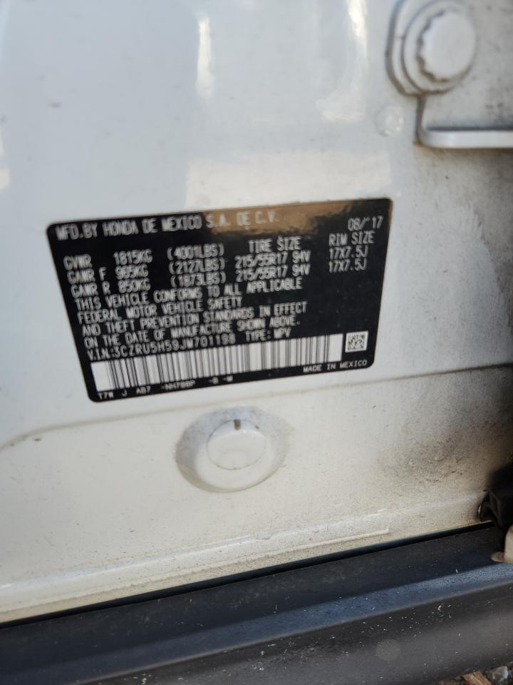 2018 Honda Hr-V Ex VIN: 3CZRU5H59JM701198 Lot: 71927155