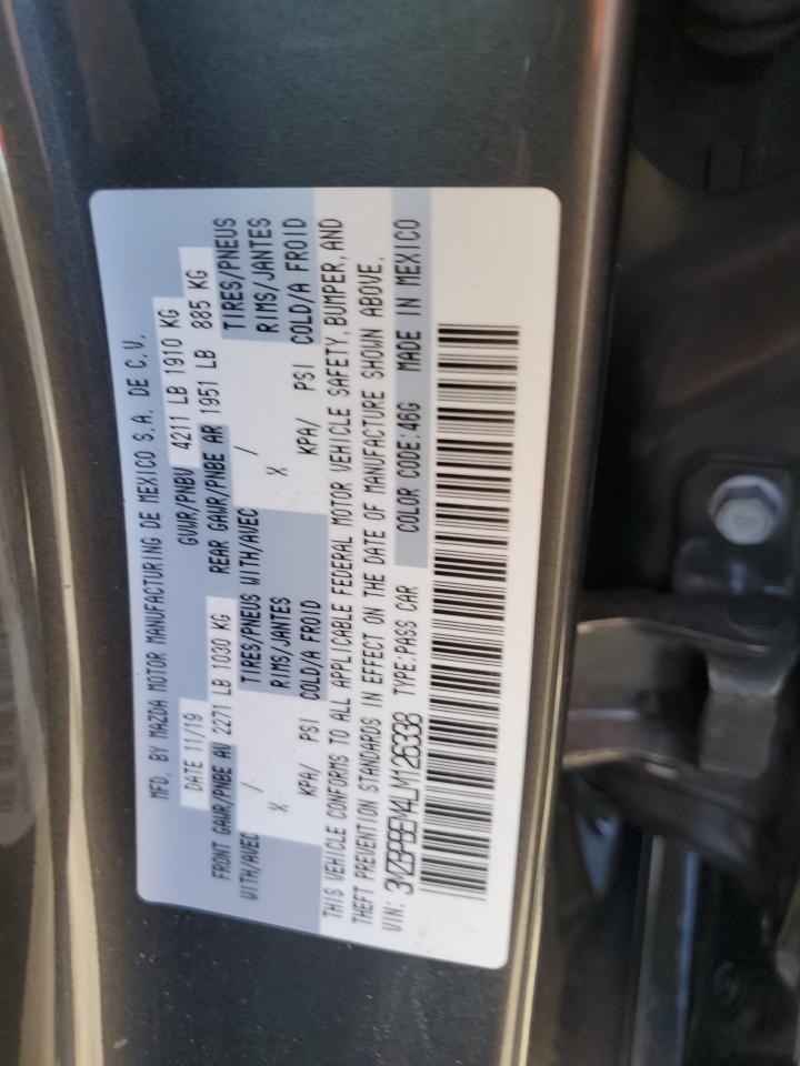 2020 Mazda 3 Premium VIN: 3MZBPBEM4LM126338 Lot: 71865145