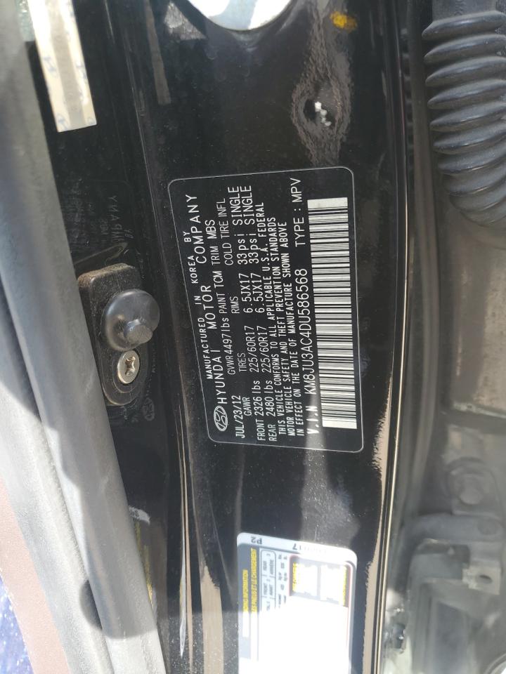 2013 Hyundai Tucson Gls VIN: KM8JU3AC4DU586568 Lot: 81965475