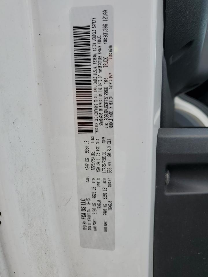 2015 Ram Promaster 3500 3500 High VIN: 3C6URVJG3FE512066 Lot: 81308845