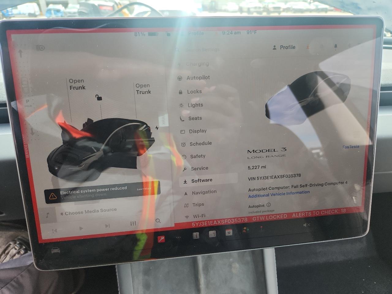 2025 Tesla Model 3 VIN: 5YJ3E1EAXSF035378 Lot: 71674675