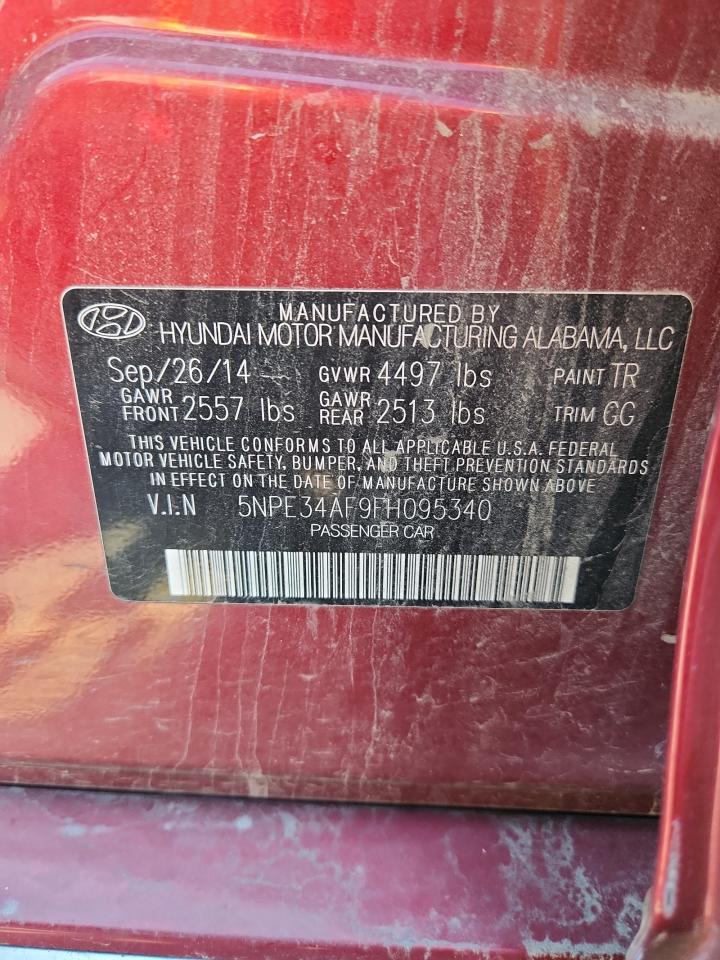 2015 Hyundai Sonata Sport VIN: 5NPE34AF9FH095340 Lot: 80286135