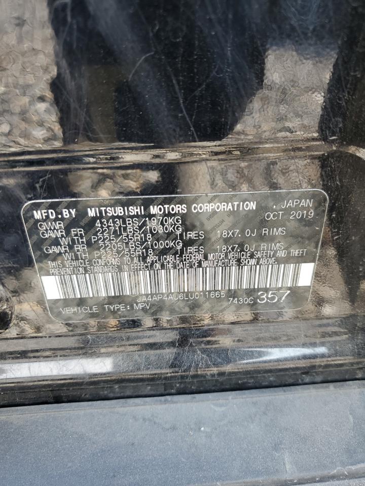 2020 Mitsubishi Outlander Sport Se VIN: JA4AP4AU6LU011665 Lot: 80639525