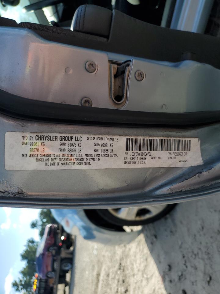 2013 Dodge Dart Se VIN: 1C3CDFAH0DD307311 Lot: 81631855