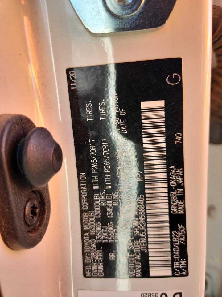 2021 Toyota 4Runner Sr5/Sr5 Premium VIN: JTENU5JR2M5888405 Lot: 80317175