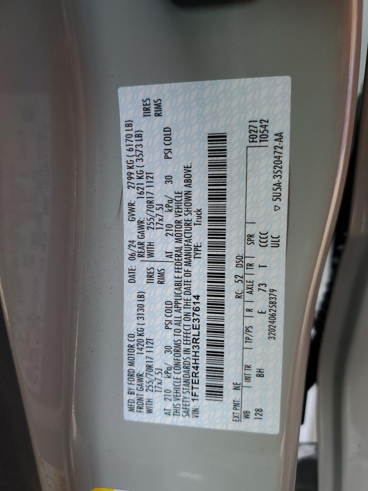 2024 Ford Ranger Xlt VIN: 1FTER4HH3RLE37614 Lot: 81657595