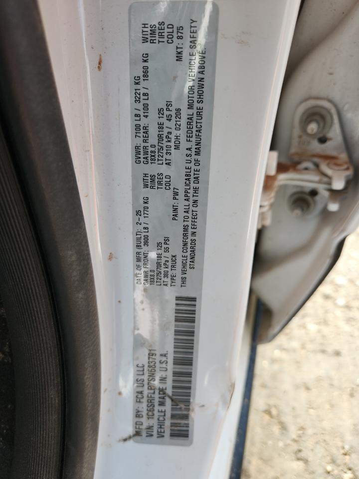 2025 Ram 1500 Rebel VIN: 1C6SRFLP7SN683791 Lot: 81228765