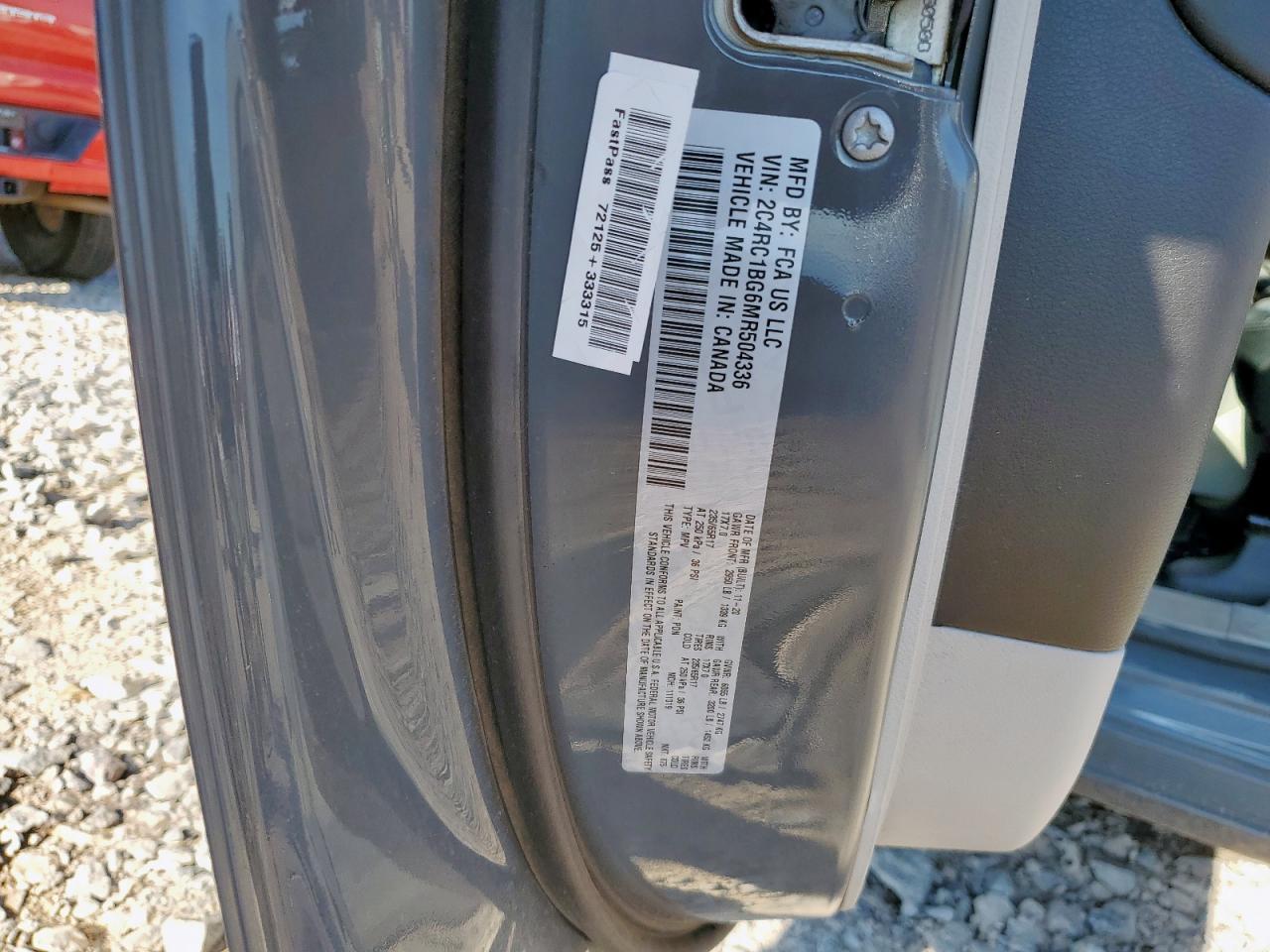 2021 Chrysler Pacifica Touring L VIN: 2C4RC1BG6MR504336 Lot: 71008115