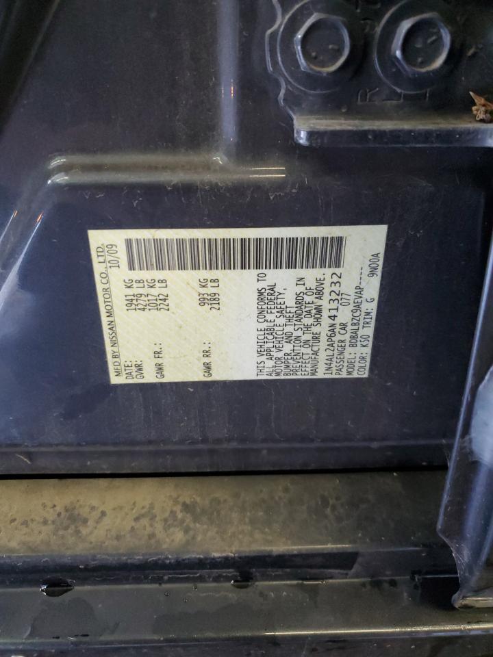 2010 Nissan Altima Base VIN: 1N4AL2AP6AN413232 Lot: 84458435