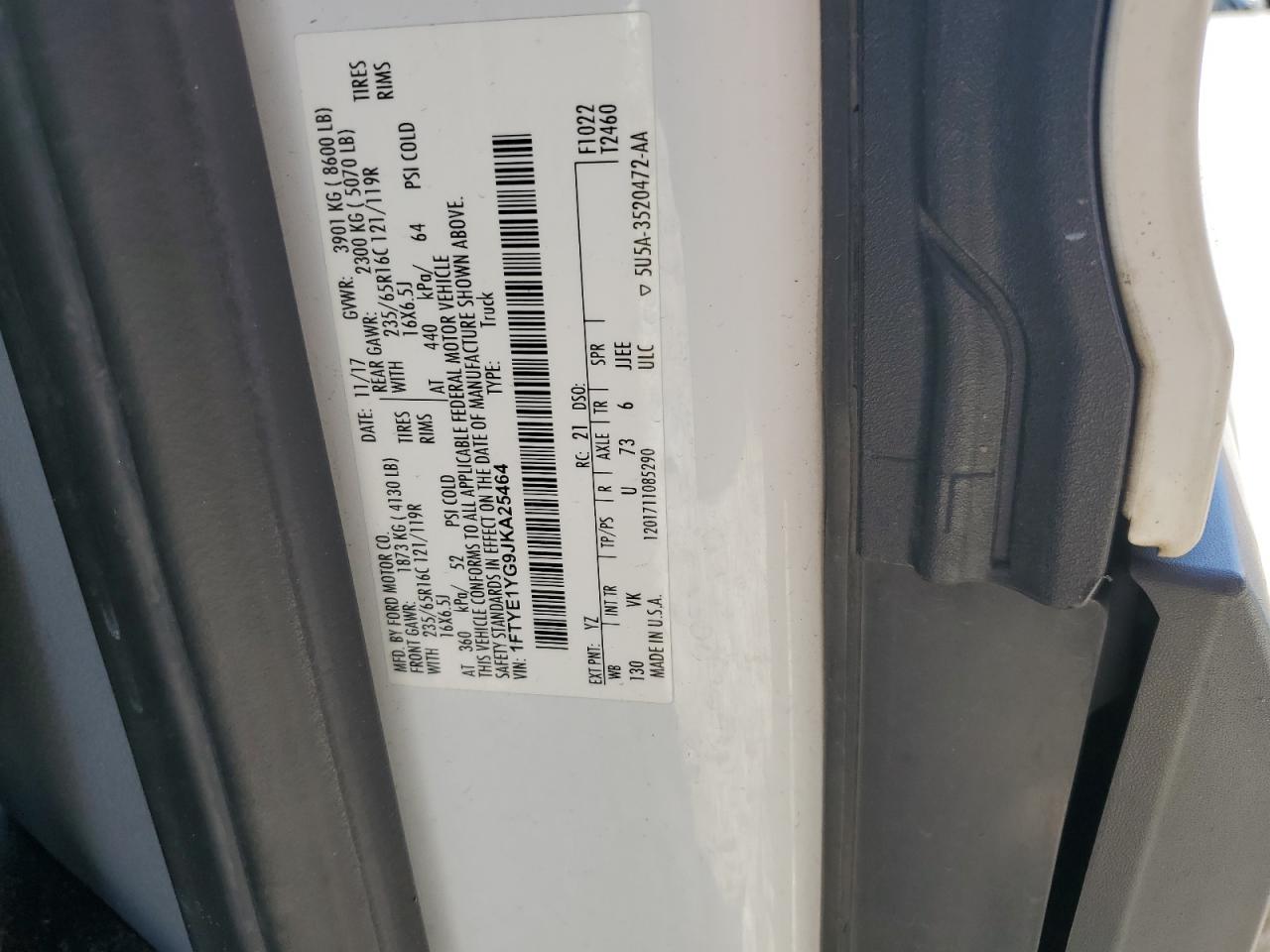 2018 Ford Transit T-150 VIN: 1FTYE1YG9JKA25464 Lot: 80493435