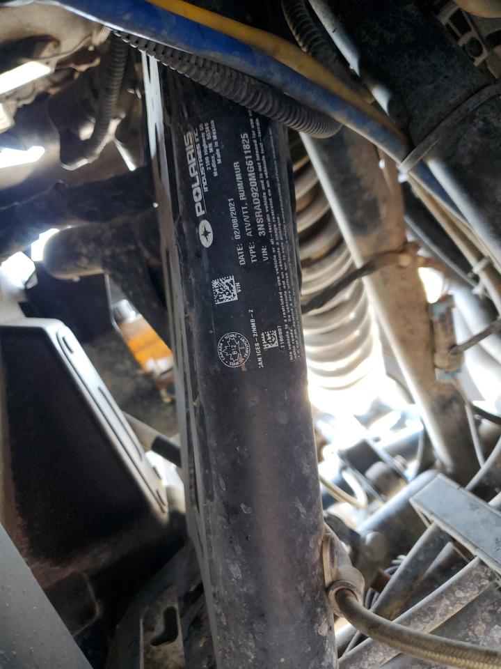 2021 Polaris Rzr Pro Xp Ultimate VIN: 3NSRAD920MG611825 Lot: 81435365