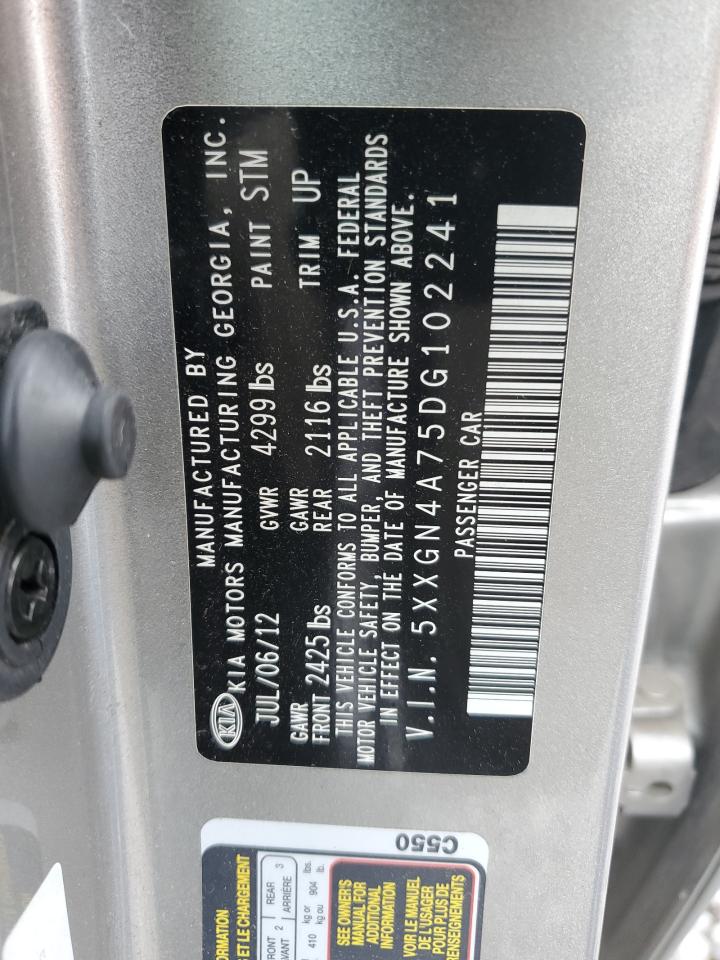 2013 Kia Optima Ex VIN: 5XXGN4A75DG102241 Lot: 81783405