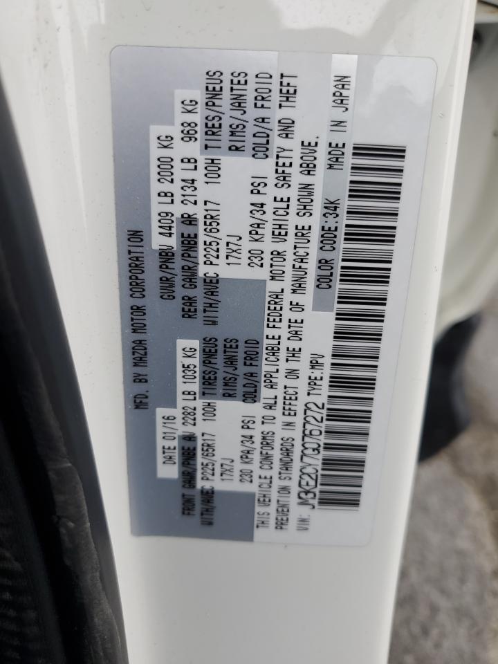 2016 Mazda Cx-5 Touring VIN: JM3KE2CY7G0767272 Lot: 84053155