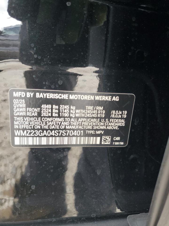 2025 Mini Countryman S All4 VIN: WMZ23GA04S7S70401 Lot: 80828895