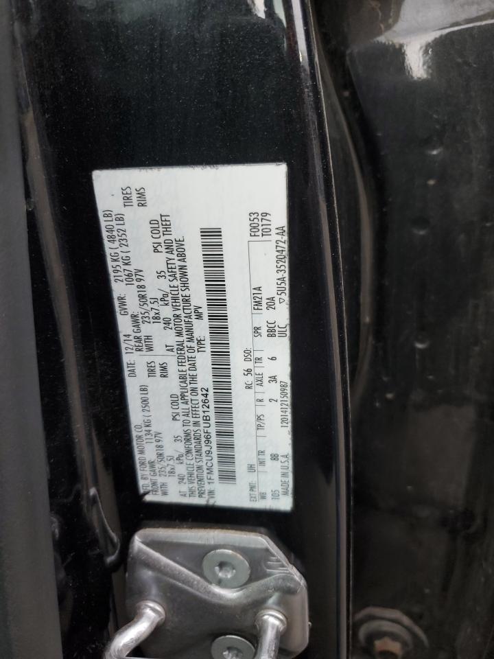 2015 Ford Escape Titanium VIN: 1FMCU9J96FUB12642 Lot: 83752895