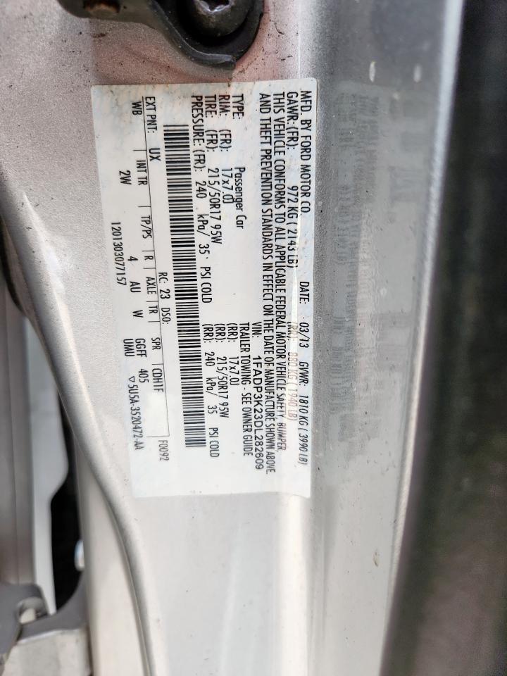 2013 Ford Focus Se VIN: 1FADP3K23DL282609 Lot: 81288245