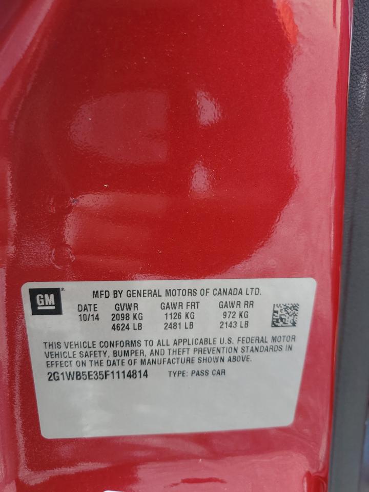 2015 Chevrolet Impala Limited Lt VIN: 2G1WB5E35F1114814 Lot: 71182115