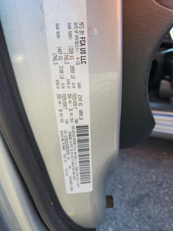 2016 Dodge Grand Caravan R/T VIN: 2C4RDGEG2GR352555 Lot: 81802565