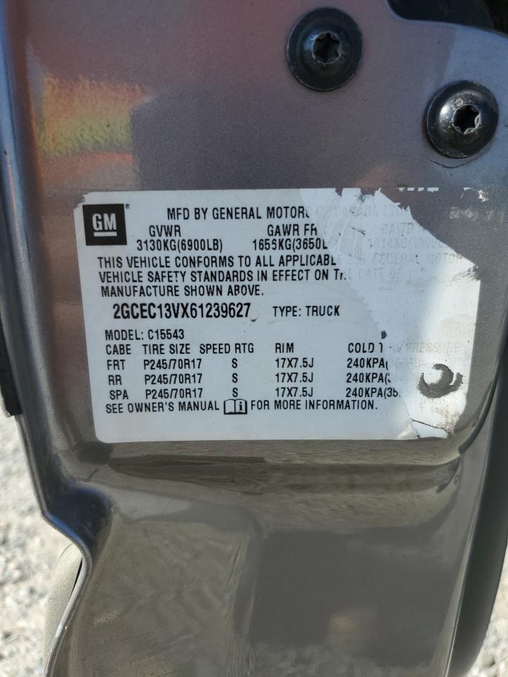 2006 Chevrolet Silverado C1500 VIN: 2GCEC13VX61239627 Lot: 80642465