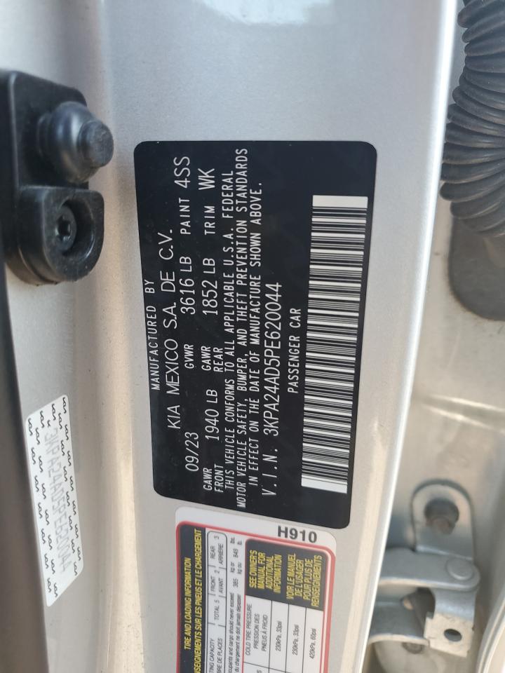 2023 Kia Rio Lx VIN: 3KPA24AD5PE620044 Lot: 71525375