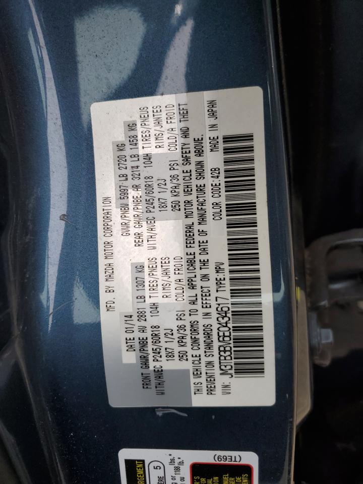 2014 Mazda Cx-9 Sport VIN: JM3TB3BV6E0434617 Lot: 84412805