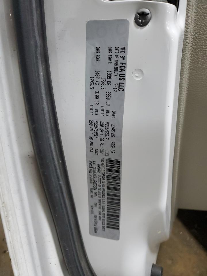 2017 Dodge Grand Caravan Sxt VIN: 2C4RDGCG1HR827584 Lot: 71980025