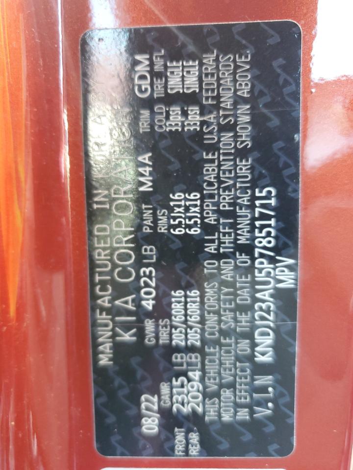 2023 Kia Soul Lx VIN: KNDJ23AU5P7851715 Lot: 80341275