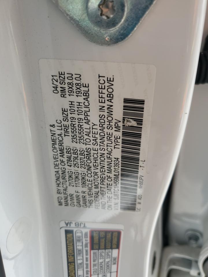 2021 Acura Rdx Technology VIN: 5J8TC1H56ML013934 Lot: 83874795