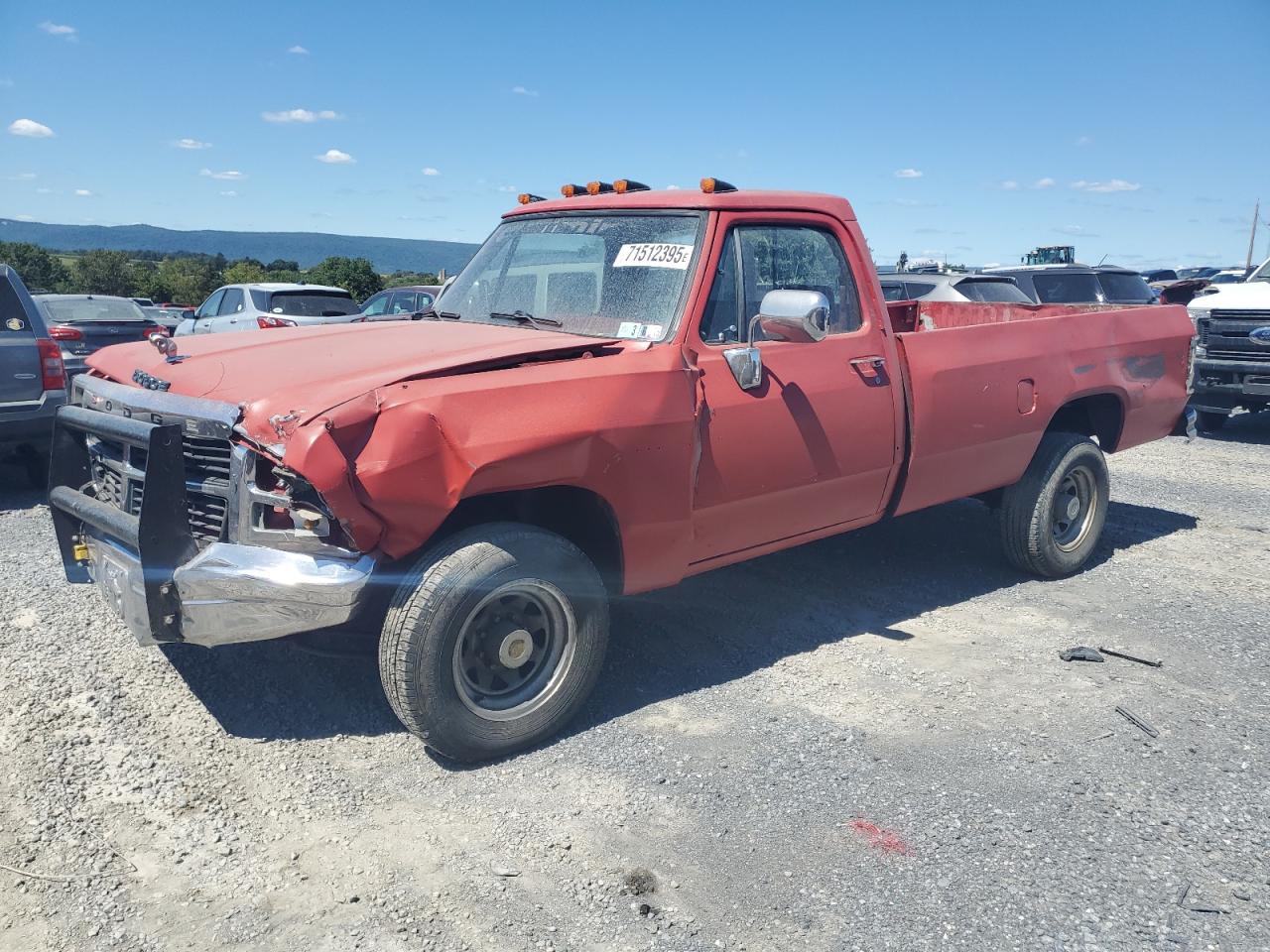 DODGE D SERIES 1993. Lot# 71512395. VIN 1B7KE26C6PS175004. Photo 1