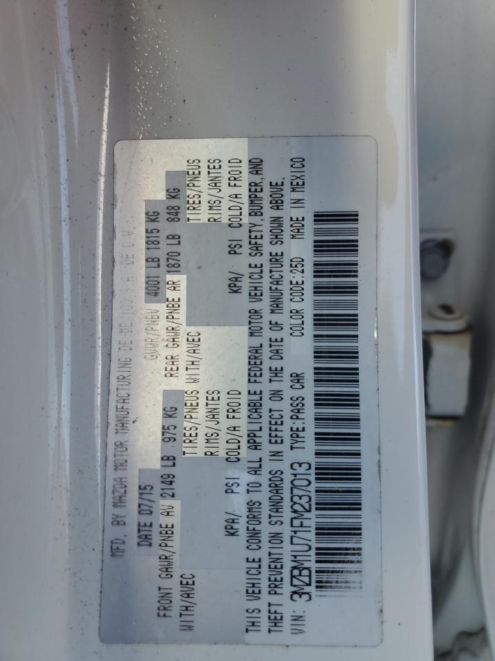 2015 Mazda 3 Sport VIN: 3MZBM1U71FM237013 Lot: 80817025