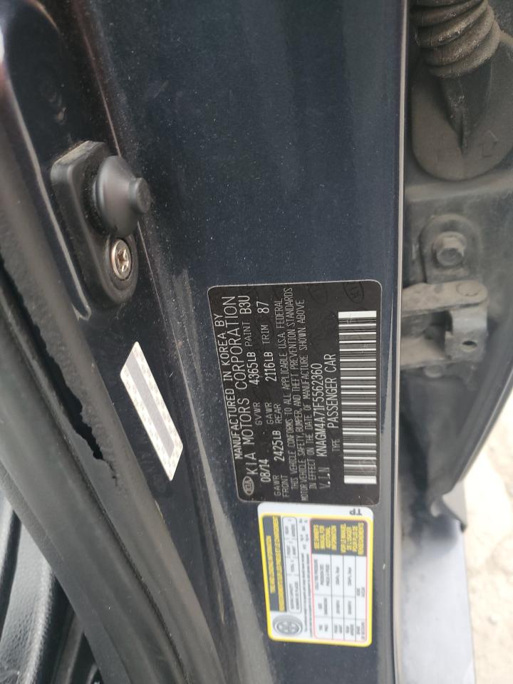 2015 Kia Optima Lx VIN: KNAGM4A71F5562360 Lot: 81652095