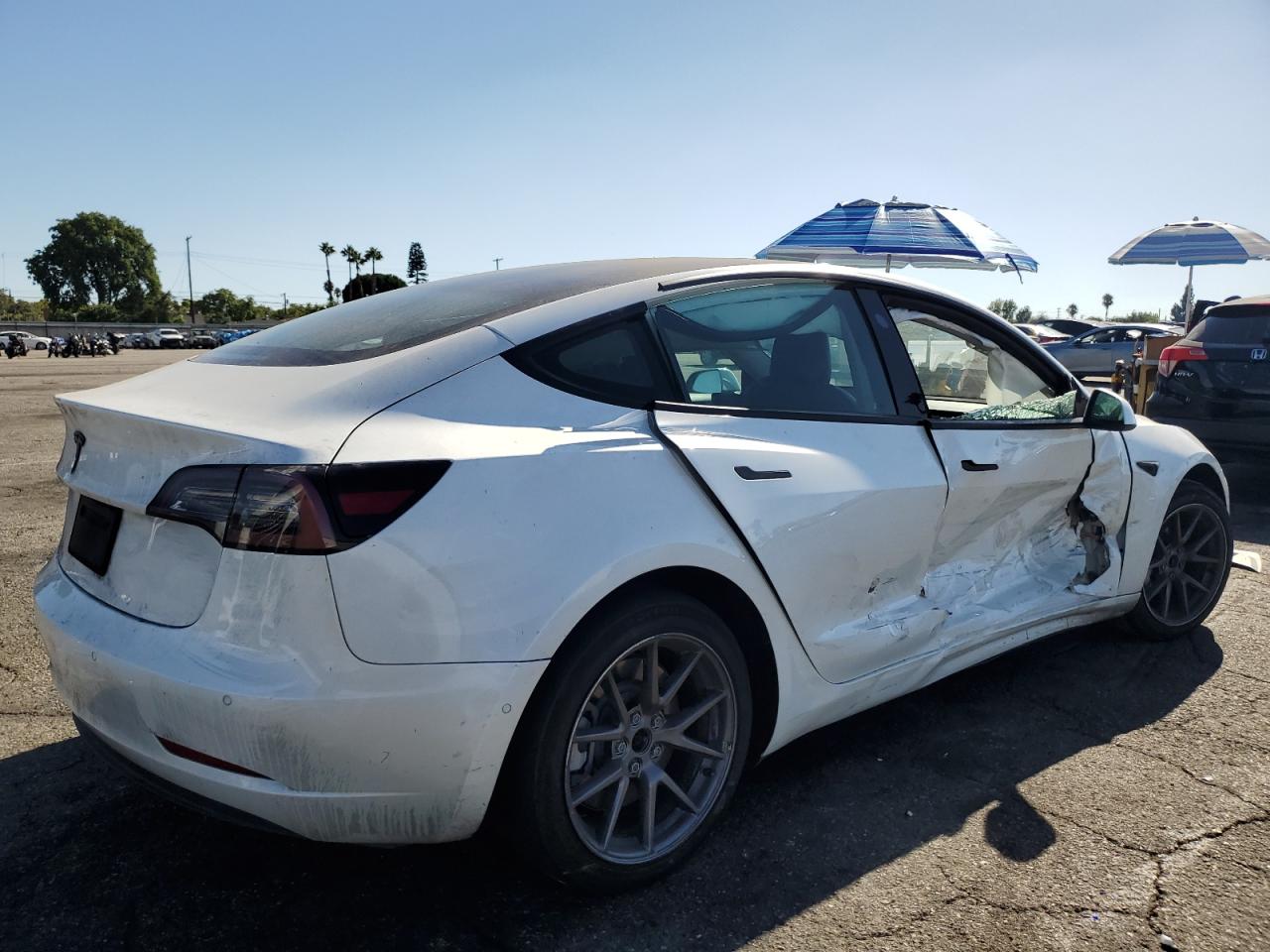 2021 Tesla Model 3 white null electric 5YJ3E1EA5MF097094 photo #4